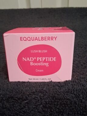 Eqqual Berry Lush Blush NAD+ Peptide Boosting Cream — 1.69 Fl Oz Sealed